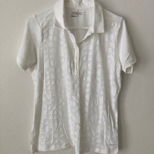 White Nike Golf Shirt Dry Fit - image 1